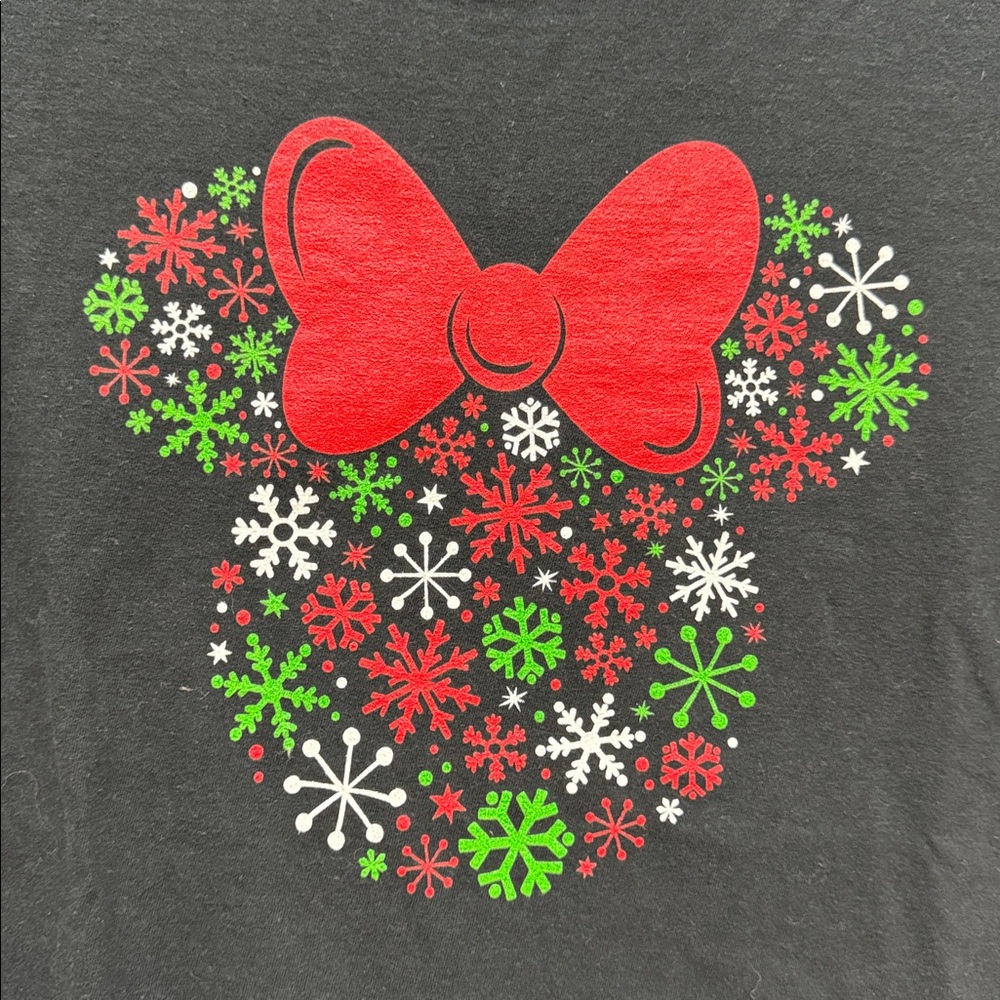 Disney Minnie Mouse Merry Christmas T Shirt Women’s Sz Small! - Picture 2 of 5